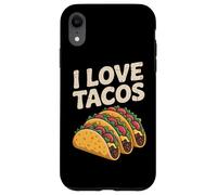 I Love Tacos - Divertente design per amanti del cibo Custodia per iPhone XR
