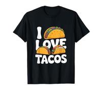 I Love Tacos Divertimento Gustoso Cibo Scelta degli amanti Maglietta