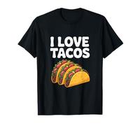 I Love Tacos Divertimento Taco Amante Umorismo Maglietta