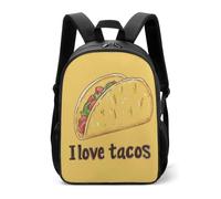 I Love Tacos-food - Zaino casual da viaggio, con cinghie regolabili, per donne e uomini