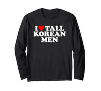 I Love Tall Korean Men Maglia a Manica
