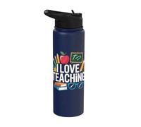 I Love Teaching - Occhiali da lavagna Stainless Steel Insulated Water Bottle