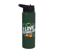 I Love Technology - Circuito portatile per smartphone Stainless Steel Insulated Water Bottle
