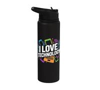 I Love Technology - Circuito portatile per smartphone Stainless Steel Insulated Water Bottle