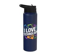 I Love Technology - Circuito portatile per smartphone Stainless Steel Insulated Water Bottle