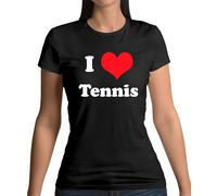 I Love Tennis - T-Shirt - Wimbledon Regalo Player Equipment