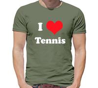 I Love Tennis - T-Shirt - Wimbledon Regalo Player Equipment Racchette