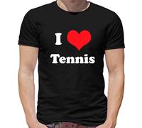I Love Tennis - T-Shirt - Wimbledon Regalo Player Equipment Racchette