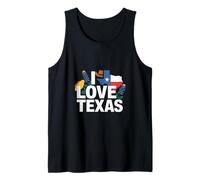 I Love Texas Map Cappello da Cowboy Fiori Canotta