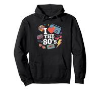 I Love The 80s Anni '80 Abbigliamento Donna e Uomo 80 s Felpa con Cappuccio