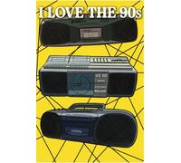 I Love the 90s Notebook: Retro Boombox | Hand-Drawn Retro Nostalgia Journal: Lined Notebook for 90s Kids, Retro Lovers & Nostalgia Fans