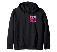 I Love The 90s Retro Vintage Colorful Party a Tema Anni '90 Donne Felpa con Cappuccio