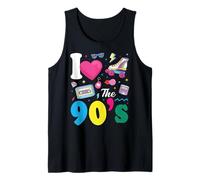 I Love The 90s Slogan 90s-Themed Party Costume for Women Canotta