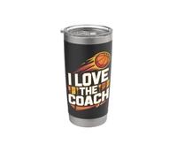 I Love The Coach Basket Design Bicchiere termico in acciaio inox doppia parete