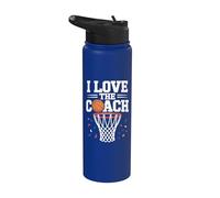 I Love The Coach Basket Fun Stainless Steel Insulated Water Bottle