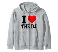 I Love The DJ Felpa con Cappuccio