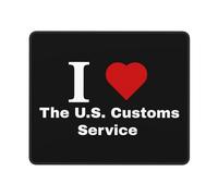 I Love The U.S. Customs Service Mousepad Piccolo Tappetino per Mouse Comodo Mouse Pad per Gaming Laptop Computer 25X30Cm