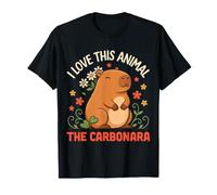 I Love This Animal The Carbonara Capybara Puns - Maglietta