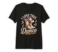 I Love This Dance Come Inizia Line Dance Country Maglietta Premium