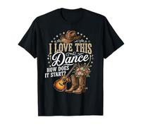 I Love This Dance Come Inizia Line Dance Maglietta