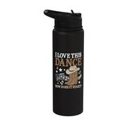 I Love This Dance How Does It Start Western Line Dance Stainless Steel Insulated Water Bottle