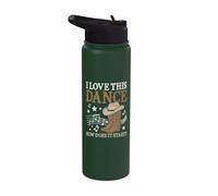 I Love This Dance How Does It Start Western Line Dance Stainless Steel Insulated Water Bottle