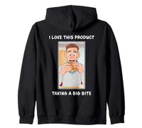I Love This Product - Funny Small Bite Burger Cartoon Felpa con Cappuccio