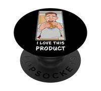 I Love This Product - Funny Small Bite Burger Cartoon PopSockets PopGrip Adesivo