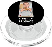 I Love This Product - Funny Small Bite Burger Cartoon PopSockets PopGrip per MagSafe