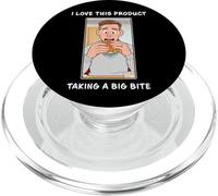 I Love This Product - Funny Small Bite Burger Cartoon PopSockets PopGrip per MagSafe