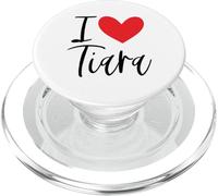 I Love Tiara Nome Personalizzato Ragazza Donna BFF Amico Cuore PopSockets PopGrip per MagSafe