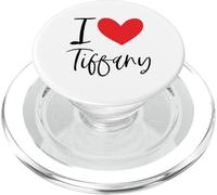 I Love Tiffany Nome Personalizzato Ragazza Donna BFF Amico Cuore PopSockets PopGrip per MagSafe