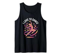 I Love To Dance Vibrante Movimento Arte Canotta