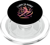 I Love To Dance Vibrante Movimento Arte PopSockets PopGrip per MagSafe