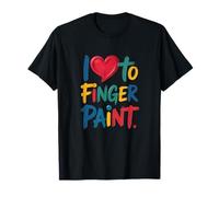 I Love To Finger Paint Amo Dipingere con Le Dita Maglietta