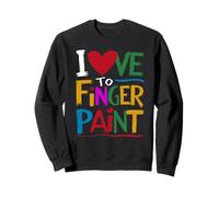 I Love To Finger Paint Funny Felpa
