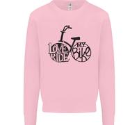 I Love To Ride il Mio Ciclismo Bici Divertente Bambini Felpa Maglioncino