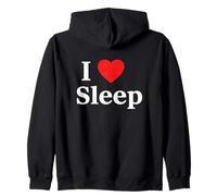 I Love To Sleep - Citazione per i sognatori Felpa con Cappuccio