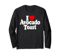 I Love Toast di Avocado I Toast di Cuore di Avocado Maglia a Manica