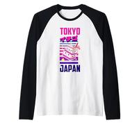 I Love Tokyo, Wonderful Tokyo Japan Childish Retro Milk Maglia con Maniche Raglan