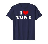 I Love Tony, Io Amo Tony Maglietta, Uomo, Navy, 5XL