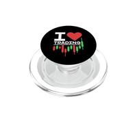 I Love Trading - Candlestick Chart Trader Distressed Design PopSockets PopGrip per MagSafe
