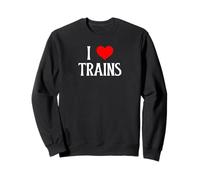 I Love Trains I Heart Trains Trains Train Driver Locomotiva Amante Felpa