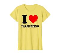 I Love Tramezzino Maglietta, Donna, Limone, XXL