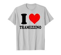 I Love Tramezzino Maglietta, Uomo, Argento, 3XL