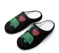 I Love Trash - Pantofole da uomo per interni ed esterni, con suola in gomma, Stile:, 43 1/3 EU