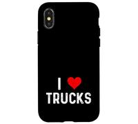 I Love Trucks - Cuore - Dump Truck Meccanico Big Rig Semi Custodia per iPhone X/XS