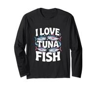 I love Tuna Fish Entusiast Design Maglia a Manica
