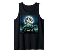 I Love Turtles Sea Costume Passeggiata Notte Cool Full Moon Trees Canotta