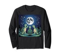 I Love Turtles Sea Costume Tre Tartarughe Ululano Alla Luna Maglia a Manica